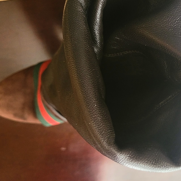 Sexy GUCCI Signature Chocolate Brown Suede Wedge Boots. - Picture 9 of 10